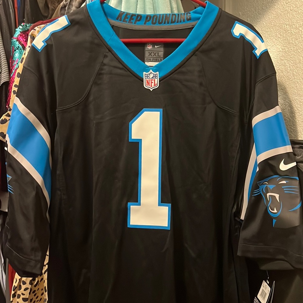 Can Newton panthers jersey never worn
